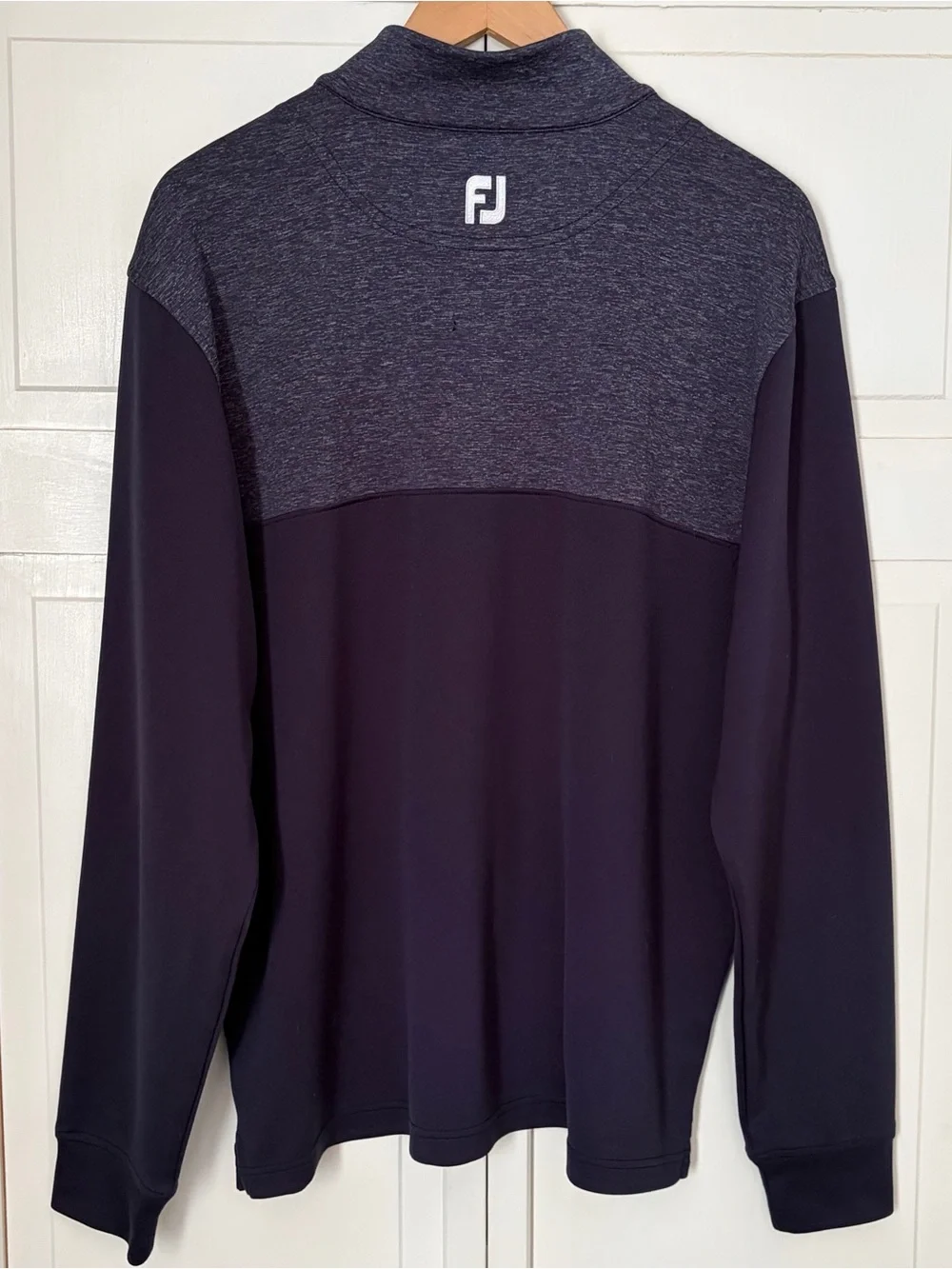 Footjoy Men’s Size L Long Sleeve 1/4 Zip Mock Neck Pullover Performance Sweater